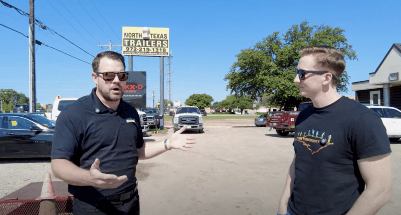 Shane From North Teax Trailers with Rand Larsen